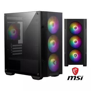 Case Gamer Msi Mag Force M100a 4 Fan Rgb Atx Gaming Hd