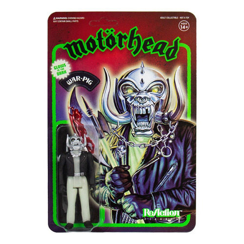 Super7 Reaction Motorhead War-pig Glow In The Dark Figura