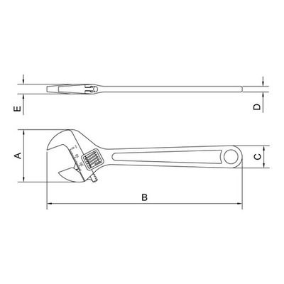 Chave Inglesa Oxidada  28mmcrv 10 Tramontina Pro44022/110