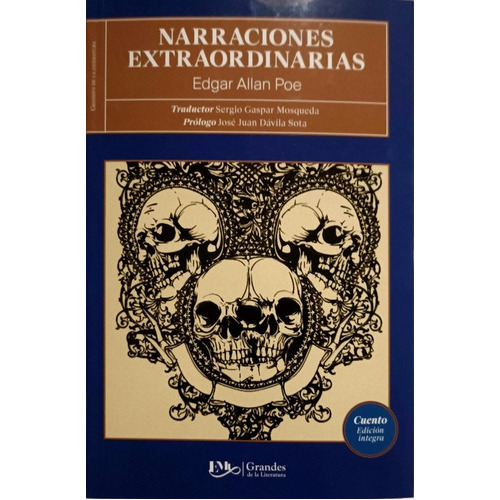 Narraciones Extraordinarias: Na, De Edgar Allan Poe. Serie Na, Vol. Na. Editorial Emu, Tapa Blanda, Edición Na En Español, 2012