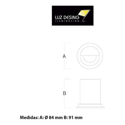 Aplique Embutir Pared Led Vk-iris Giratorio Diseño Unico Vk