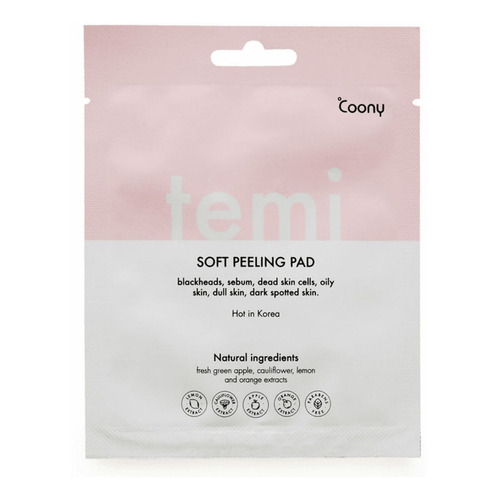 Almohadilla Spa Facial Coony Temi Soft Peeling Pad 1ml Tipo de piel Normal