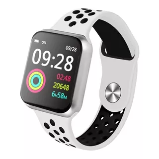 Smartwatch Relógio Inteligente Smart Bracelete Monitor F8 Cor Da Caixa Prateado Cor Da Pulseira Branco Cor Do Bisel Prateado