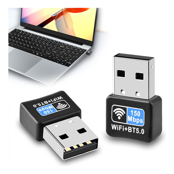 Adaptadores Wi-fi 4 Usb 150mbps + Bluetooth 5.0 2 En 1