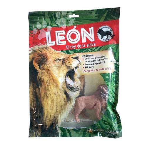 Leon, El Rey De La Selva - Libro + Stickers + Muñeco