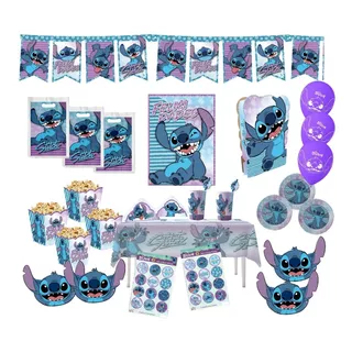 Stitch - Kit De Cotillón Original - Para 10 Niños/niñas