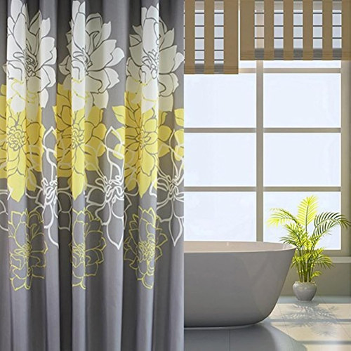 Cortinas De Baño Cortina Para Ducha Estampado De Flores