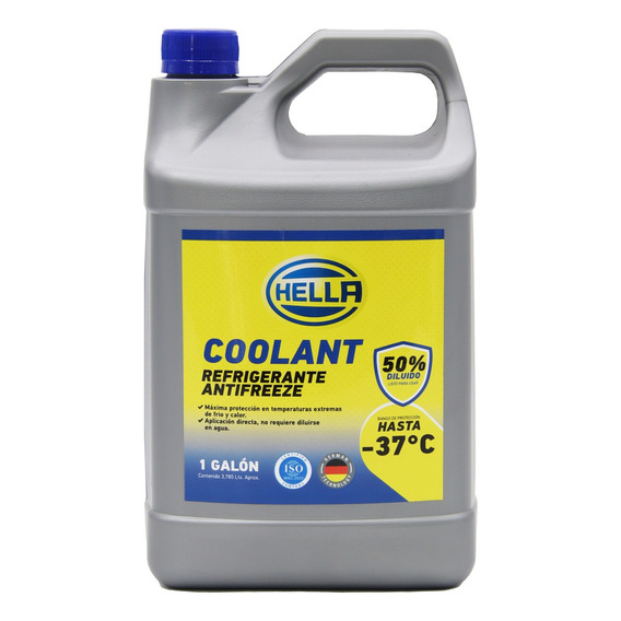 Coolant Antifreeze Hella -37° Galon 50/50 3.8lts