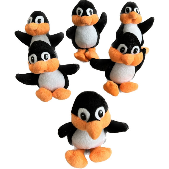 Pinguinos De Peluche X 6 Unidades