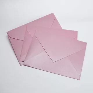 Envelope Bico En 3100 Perola Rosa 15x21cm 25 Und