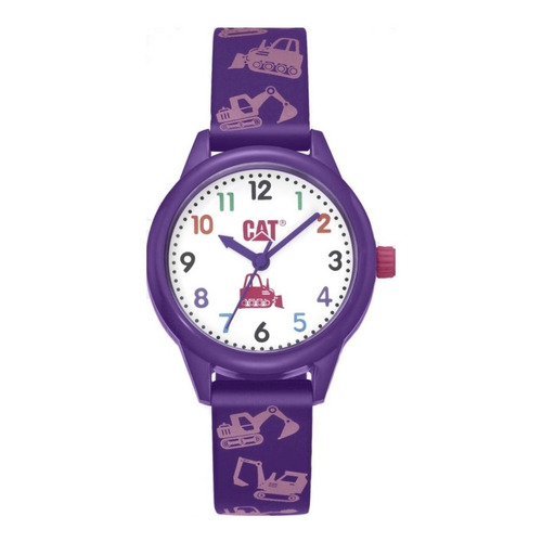 Reloj Caterpillar Unisex Niños Kids Silicona Análogo Sport Color de la malla Violeta/Rosa