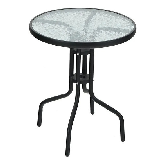 Mesa Redonda Con Vidrio Templado De 60 Cm Mesa De Jardin