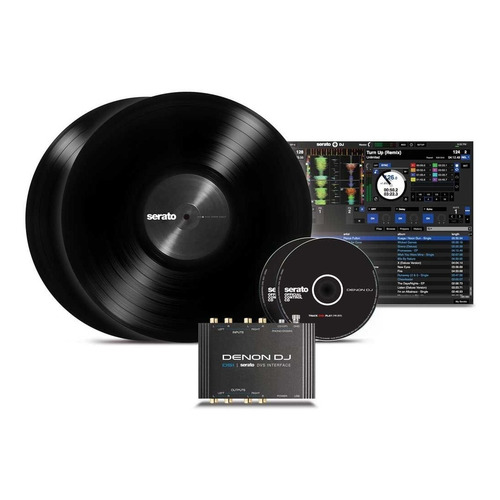 Denon Dj Ds1 Interfaz De Audio De Vinyl Digital Serato Color Negro