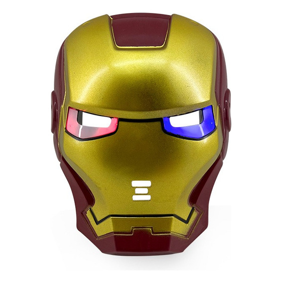 Mascara Halloween Cosplay Ironman Iluminada