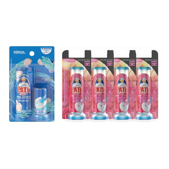 Pato Purific Discos Activos Difusor + 4 Repuestos Variedad  