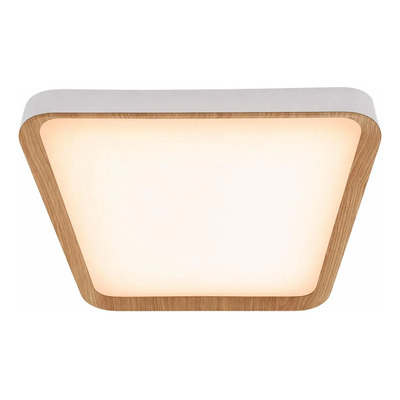 Plafon Led Nordic C Blanco Madera Moderno Cct Lda82032-bm Blanco/madera