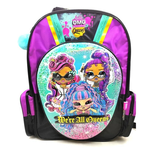 Mochila Lol Queens Espalda 14 Pulgadas Violeta