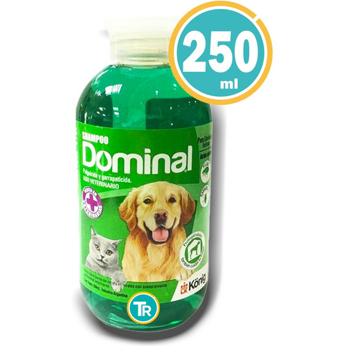 Shampoo Dominal Anti Pulgas Y Garrapatas Para Perros Y Gatos Fragancia Lavanda Tono de pelaje recomendado Todo Tipo