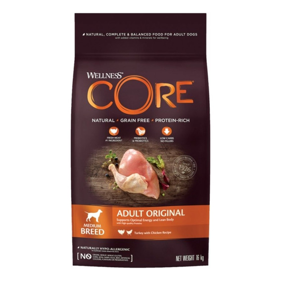 Wellness Core Dog Original 10 Kg Alimento Para Perro