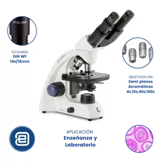 Microscopio Binocular Led Ocules Din Wf 10x/18mm