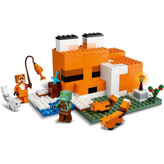 Lego Minecraft El Refugio Zorro 21178