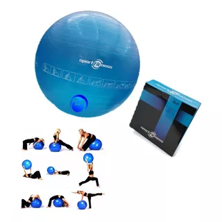 Balón Pilates Terapia Yoga Pelota Gym Ball 65cm Guía Abdomen