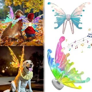 Alas De Hada Luces Led Electricas Con Musica Mariposa