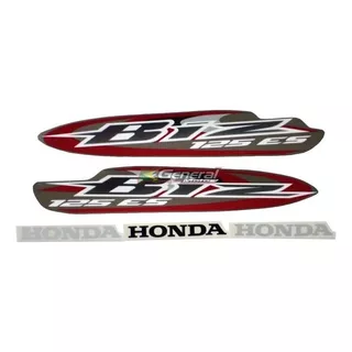 Kit Adesivo Jogo Faixas Moto Honda Biz 125 2008 Cor Cinza Es ( Partida Elétrica )