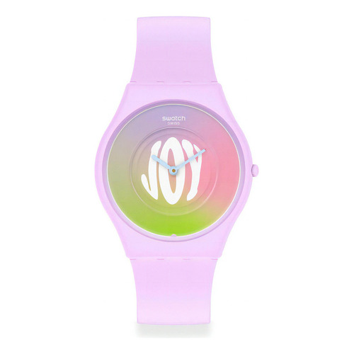 Reloj Swatch Time For Joy Ss09v101 Ss Color de la malla Lila Color del bisel Lila