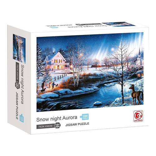 Puzzle 1000 Piezas Invierno De Noche Aurora Ft315