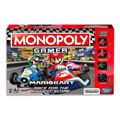 Monopoly Mario Kart Juego De Mesa Clasico Hasbro