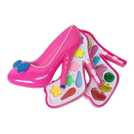 Juguete Para Niña Set De Maquillaje En Forma De Zapato