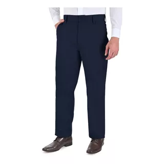 Pantalon De Vestir Casual S/pinzas Hombre C/bolsas Gabardina