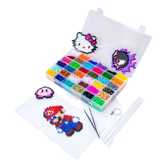 Estuche Hama Beads Artkal 36 Colores + Tabla ,pinza ,papel