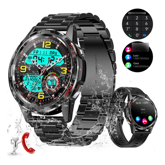 Reloj Inteligente Hombre Bluetooth Responde Y Hace Llamadas