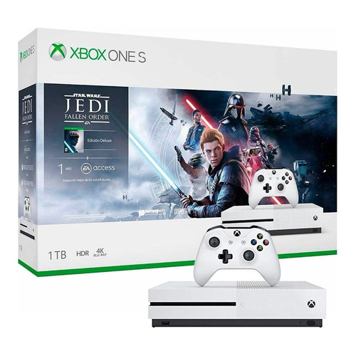 Microsoft Xbox One S 1TB Star Wars Jedi: Fallen Order Deluxe Edition color  blanco