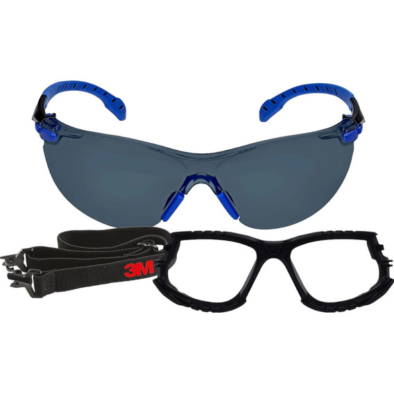 Gafas De Seguridad 3m  Lente Oscuro Deportivo Kit 3 Piezas
