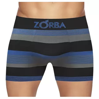 Cueca Zorba Boxer  Em Algodão Listrada 847