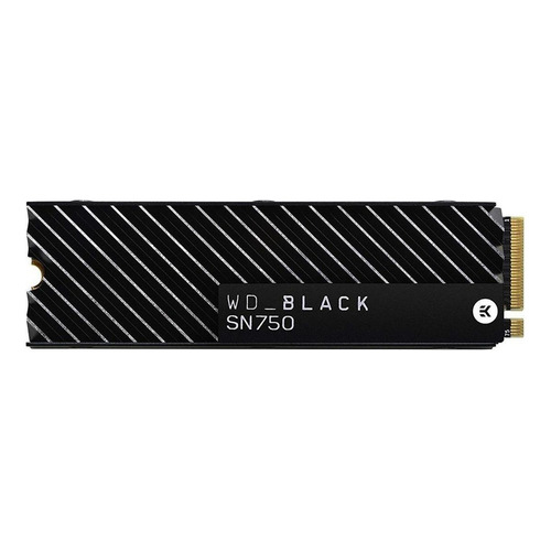 Disco sólido SSD interno Western Digital WD Black SN750 WDS500G3XHC 500GB negro