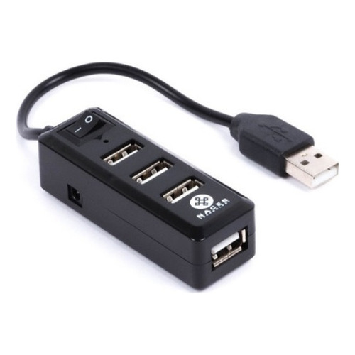 Naceb Adaptador Extension Hub Usb 2.0 4 Puertos Portatil