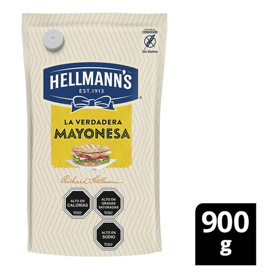 Hellmann's Mayonesa Regular Doypack 900gr