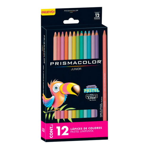 12 Lápices De Colores Pastel Profesional Prismacolor Junior