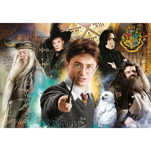 Rompecabezas Harry Potter Profesores Hogwarts 1000 Pz Clementoni Italia Dumbledore Mcgonagall Snape Hagrid Con Poster