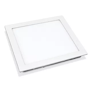 Painel Paflon Luminária Embutir Quadrada Branca Flat Led 18w Cor Branco 110v/220v