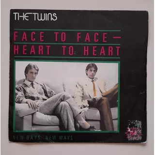 The Twins Face To Face Heart 7  Vinilo Españ 82 Mx