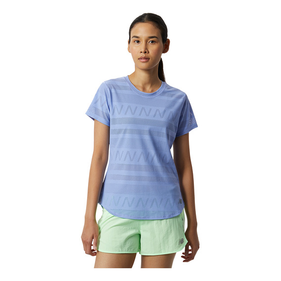 Remera New Balance De Dama - Q Speed Jacquard S - Wt13277vvo