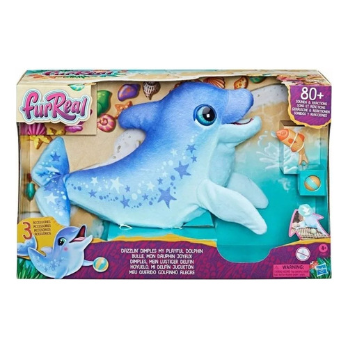 Mascota Electrónica Furreal Hoyuelo Mi Delfín Juguetón Azul