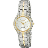 Citizen Silhouette Crystal Swarovski Fe2064-52a .. Dcmstore Color de la correa Dorado Color del bisel Dorado Color del fondo Blanco