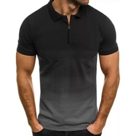 Playera Hombre Tipo Polo Moda Casual Calidad Punto 122129 S