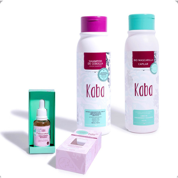 Kit Crecimiento Kaba 1 Shampoo+1 Biomascarilla+1 Tónico 